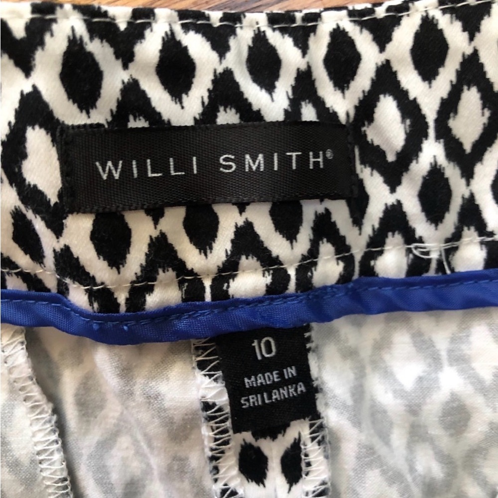 Willi Smith Black and White Straight Leg Ankle Pants - Picture 3 of 7